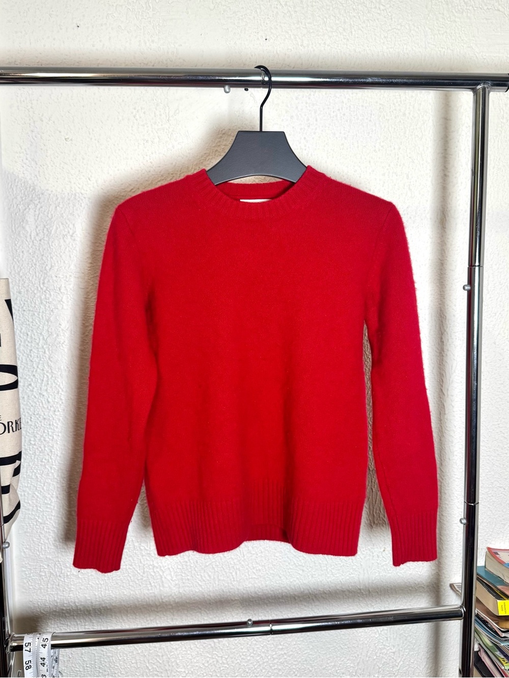 From Future Red 100% Cashmere Crewneck Sweater Size S